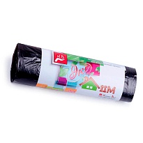 Мешки для мусора 30 л, черные, в рулоне 20 шт., ПНД, 6 мкм, 600х500 мм, Концепция Быта ЭкоДом, 601348 в Иваново