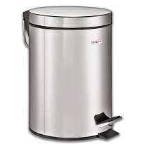 Ведро-контейнер для мусора (урна) с педалью LAIMA Classic, 5 л, зеркальное, нержавеющая сталь, со съемным внутренним ведром в Иваново