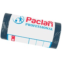 Мешки для мусора 35 л, черный, в рулоне 50 шт., ПНД, 6,2 мкм, 600х500 мм, PACLAN Professional, 604077 в Иваново