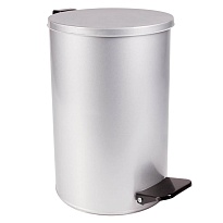 Ведро для мусора с педалью, усиленное, Титан, 10 л, серое, оцинкованная сталь в Иваново