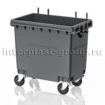 Мусорный контейнер 770 л серый без крышки 770 серый в Иваново
