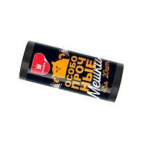 Мешки для мусора 45 л, черные, в рулоне 20 шт., ПНД, 14 мкм, 650х550 мм, Особопрочные, МП7795 в Иваново