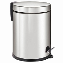 Ведро-контейнер для мусора урна с педалью LAIMA Classic Plus, 12 л, зеркальное в Иваново